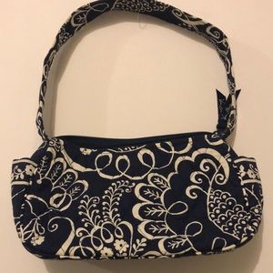 Vera Bradley Twirly Birds Pattern Small Hobo Purse